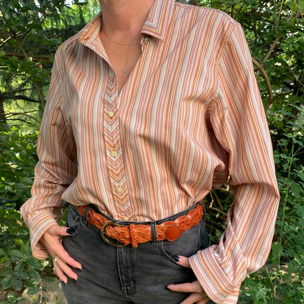 Orvis Striped Button Down With 70s Style - image 1